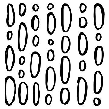 Abstract doodle pattern hand drawn イラスト素材