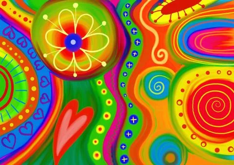 Abstract Doodle Pattern Stock-Illustration