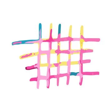 Abstract Doodle Pattern Stock Illustration