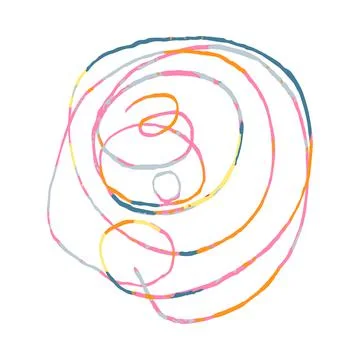 Abstract Doodle Pattern Stock Illustration