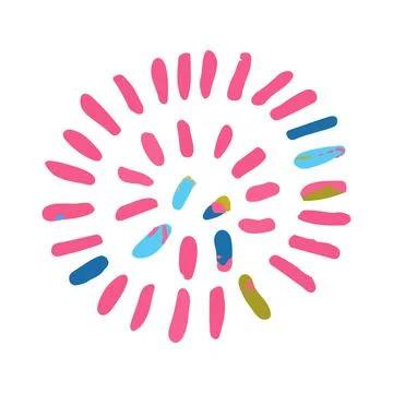 Abstract Doodle Pattern Stock Illustration