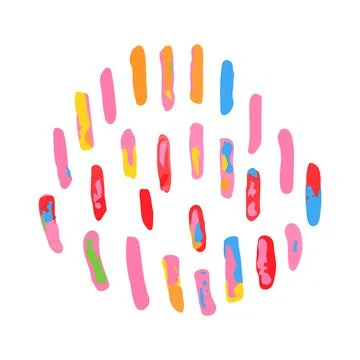 Abstract Doodle Pattern Stock Illustration