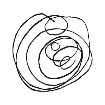 Abstract Doodle Pattern Stock Illustration