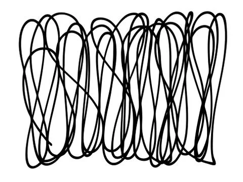 Abstract doodle in rectangle shape , use for backfround イラスト素材