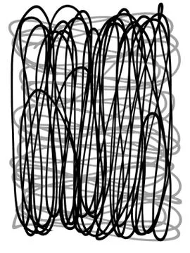 Abstract doodle in rectangle shape , use for backfround Stock Illustration