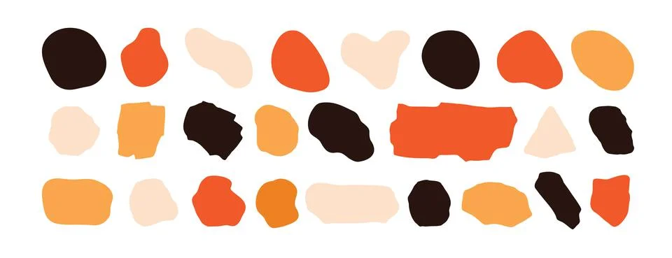 Abstract doodle scribble shapes Stock Illustration