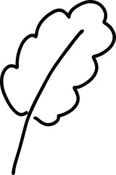 Abstract doodle single floral element for decoration patterns, wrapping paper Stock Illustration