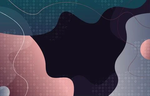 Abstract doodle template design of overlapping artwork decorative style. Stock Illustration