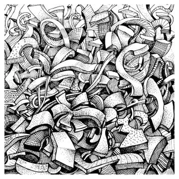 Abstract doodles Stock Illustration