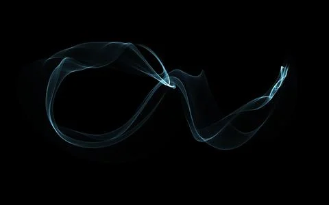 Abstract doodles, luminous and multicolored. For a dark background Stock Illustration