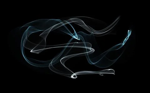 Abstract doodles, luminous and multicolored. For a dark background Illustrazione stock