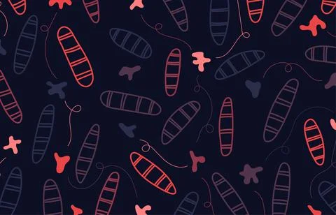 Abstract doodles template overlapping design artwork. Stock Illustration