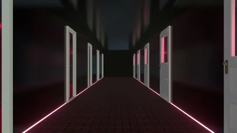 Abstract Door Tunnel Stock-Footage 258046498