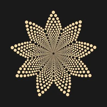 Abstract dootted design element. 스톡 일러스트