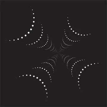 Abstract Dot Burst Stock Illustration