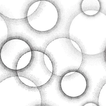 Abstract dot circle pattern Spotted bubble texture Stock Illustration