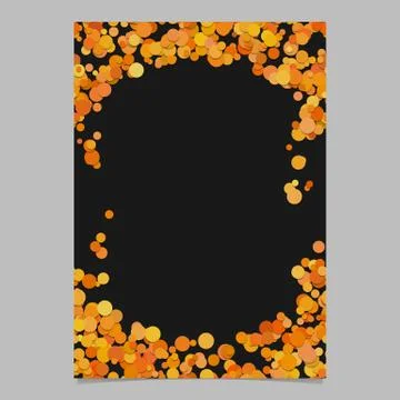Abstract dot design page template - vector blank poster border graphic Illustrazione stock