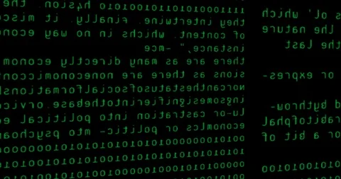 Abstract dot glitter sparkle green binary digital code, computer generated Stock Footage 86524857