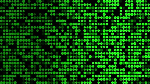 Abstract dot glitter sparkle green binary digital code, computer generated Vídeos de archivo 151248042