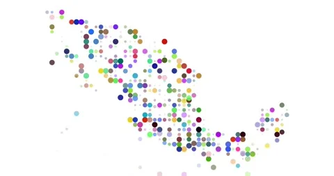Abstract Dot Grid Mexico Formation Video Stock Footage 313454537