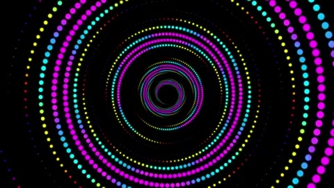 Abstract dot line circle  gradient technology background Stock Footage 327511348