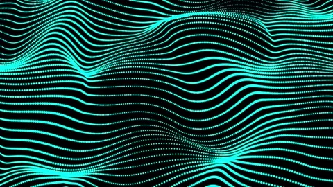 Abstract dot line with a dynamic wave. Abstract digital wave dots lines par.. Stock Footage 291941950