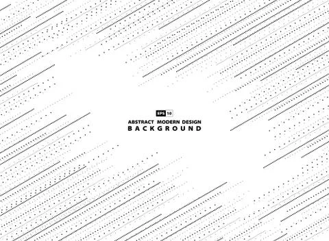 Abstract dot line pattern simple tech on white background. Stock Illustration