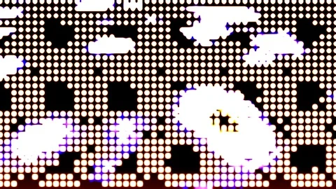 Abstract Dot Matrix Particle Pixelated Motion Graphic with Dotted Texture Stock Footage 307076725