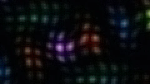 Abstract dot matrix pattern with shifting colorful LED lights Stock Footage 335933737