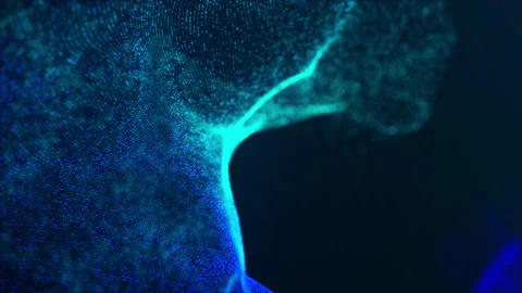 Abstract Dot Particles Background Video stock 160578642