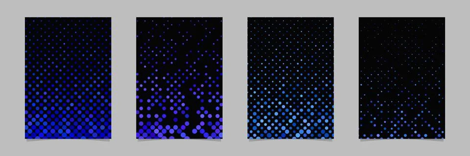 Abstract dot pattern background brochure template collections Stock Illustration