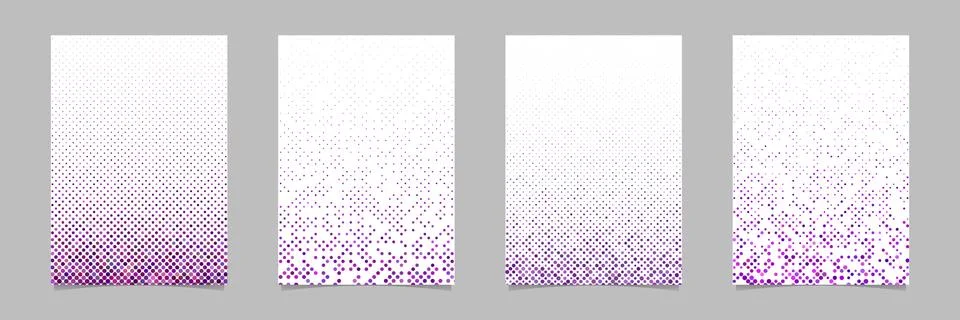 Abstract dot pattern brochure template sets Stock Illustration