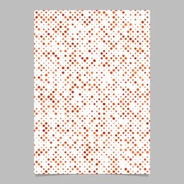 Abstract dot pattern brochure template Stock Illustration