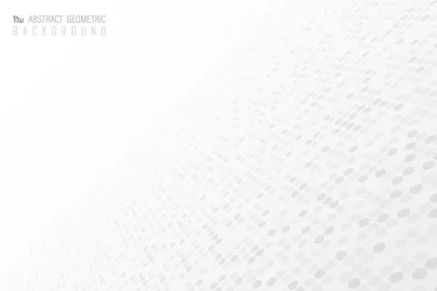 Abstract dot pattern design of halftone futuristic decorative background. Stock Illustration