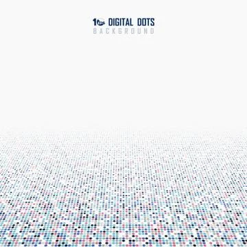 Abstract dot pattern design of multicolor decorative cover background. Stock Illustration