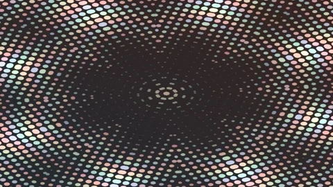 Abstract Dot Pattern Emerging Centered Symmetry in Colorful Mosaic Light 库存影片 330119866