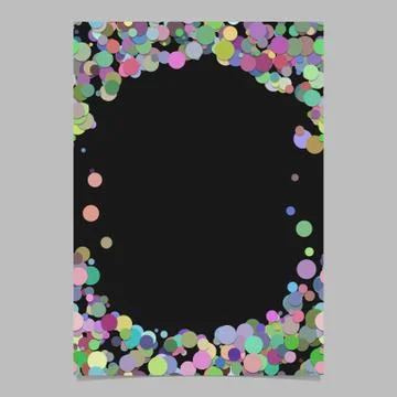 Abstract dot pattern flyer background template - poster border illustration イラスト素材