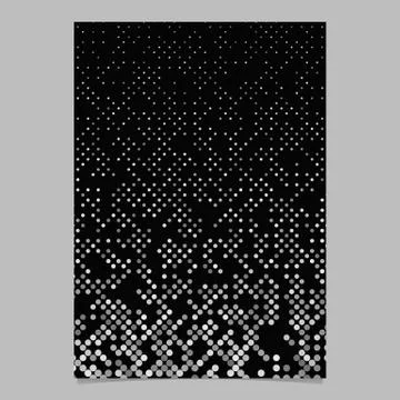 Abstract dot pattern flyer background template Illustrazione stock