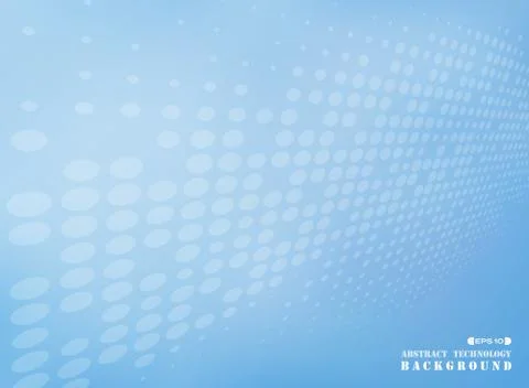 Abstract of dot pattern futuristic on blue background. Stock-Illustration