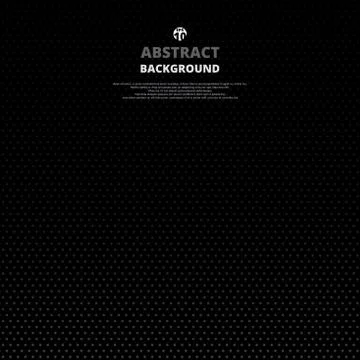 Abstract of dot pattern in gradient of black background. Stock Illustration
