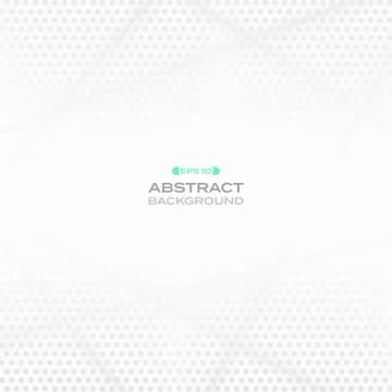 Abstract of dot pattern with grey geometric gradient background. Illustrazione stock
