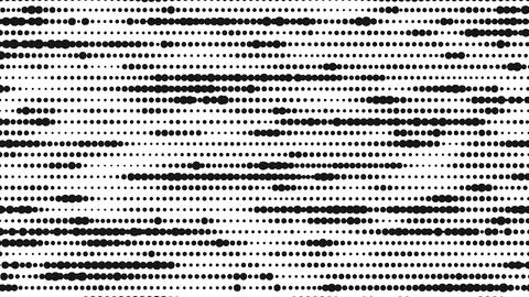 Abstract Dot Pattern Grid - Black and White Halftone Effect Background イラスト素材