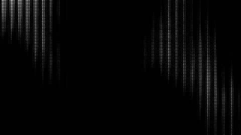 Abstract dot pattern illustration with light streaks on black background 스톡 일러스트