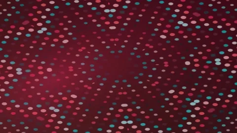 Abstract Dot Pattern Symmetry Visuals in Radiant Multicolor Kaleidoscope Stock Footage 328298720