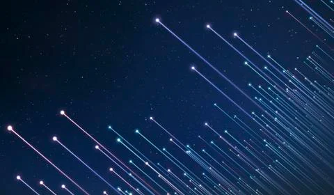 Abstract dot point connect with gradient line Illustrazione stock