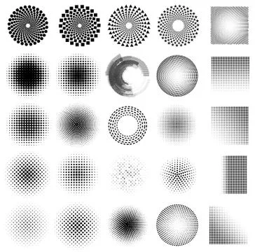 Abstract dot set vector Stockillustratie