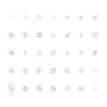 Abstract dot shape icon illustration Stock Illustration