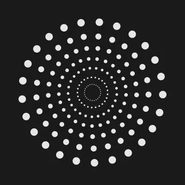 Abstract dot shape, vector design element Stock Illustration