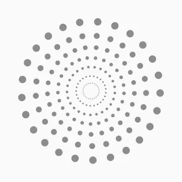 Abstract dot shape, vector design element Stock Illustration
