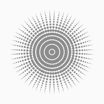 Abstract dot shape, vector design element Illustrazione stock